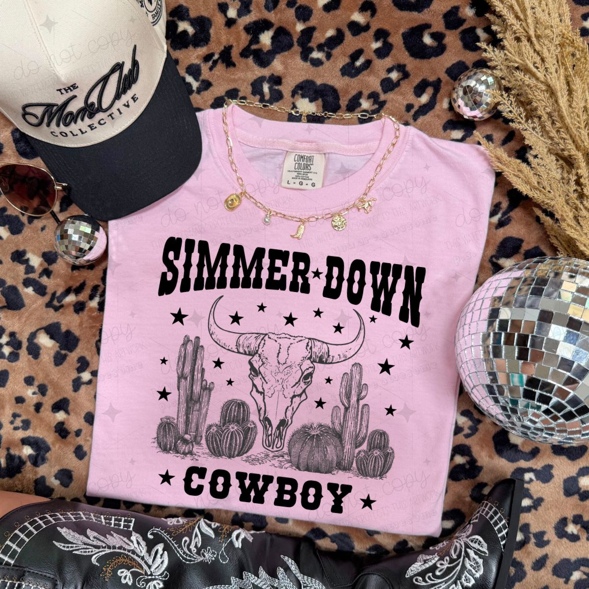 SIMMER DOWN COWBOY - DTF TRANSFER