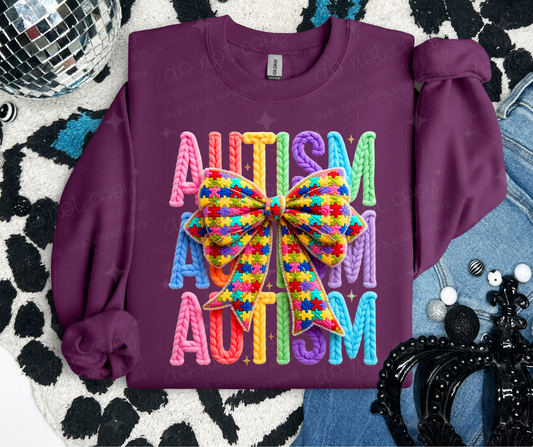 AUTISM FAUX YARN - DTF TRANSFER