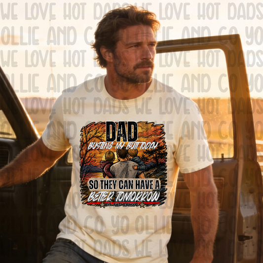 DAD BUSTING MY BUTT LIGHT - DTF TRANSFER