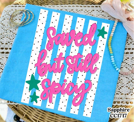 SAVED BUT STILL SPICY DOTS & PINK - *OLLIE & CO. EXCLUSIVE* - DTF TRANSFER