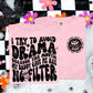 I TRY TO AVOID DRAMA - FRONT+BACK - DTF TRANSFER