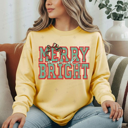 COQUETTE MERRY AND BRIGHT - COMPLETED TEE
