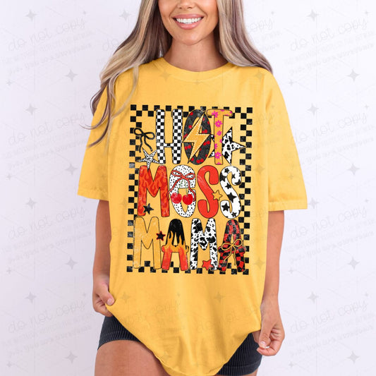 COQUETTE HOT MESS MAMA - COMPLETED TEE
