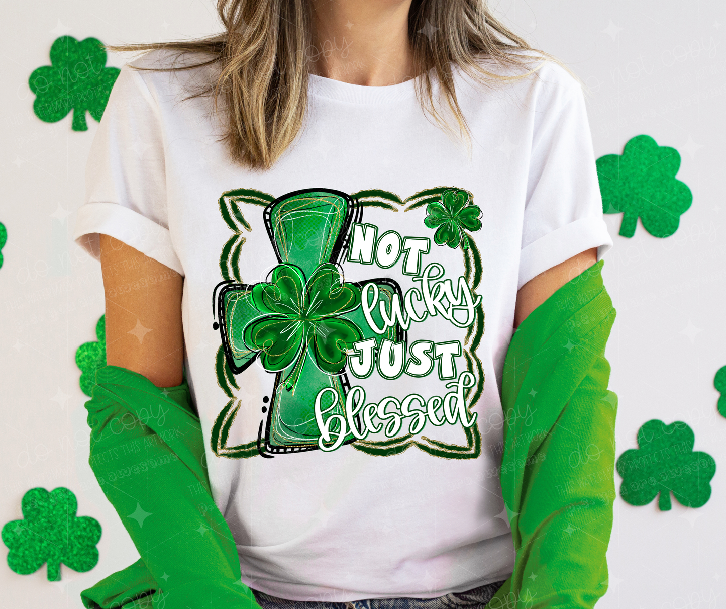 NOT LUCKY JUST BLESSED - DTF TRANSFER