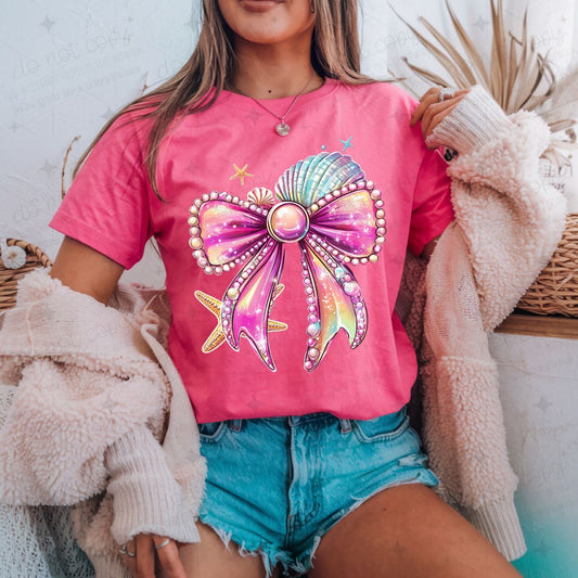 COQUETTE BEACHY BOW - COMPLETED TEE