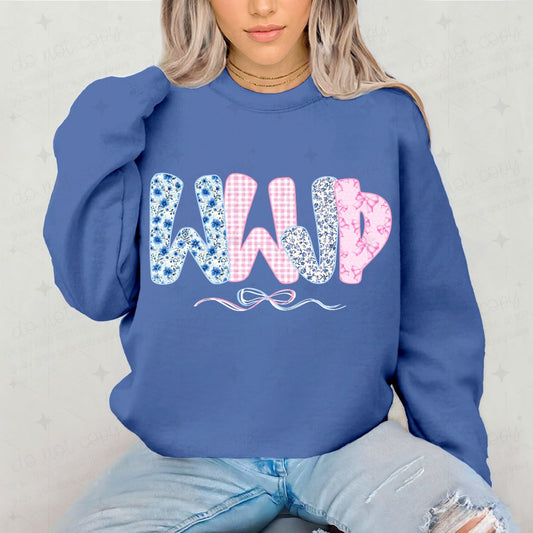 COQUETTE WWJD - COMPLETED TEE