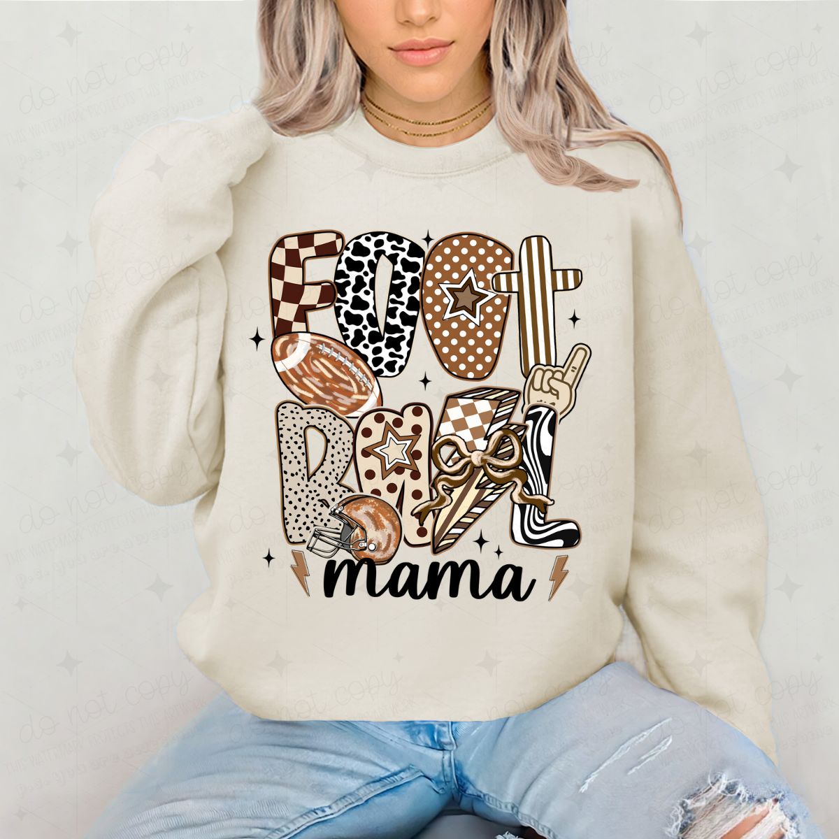 COQUETTE FOOTBALL MAMA - DTF TRANSFER