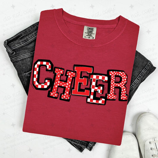 CHEER - RED - DTF TRANSFER