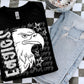 BLACK WHITE DOTTIE MASCOT - DTF TRANSFER