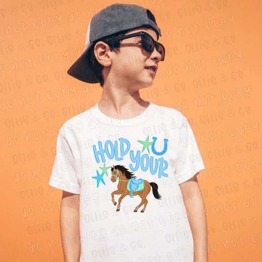 HOLD YOUR HORSES BOY - DTF TRANSFER