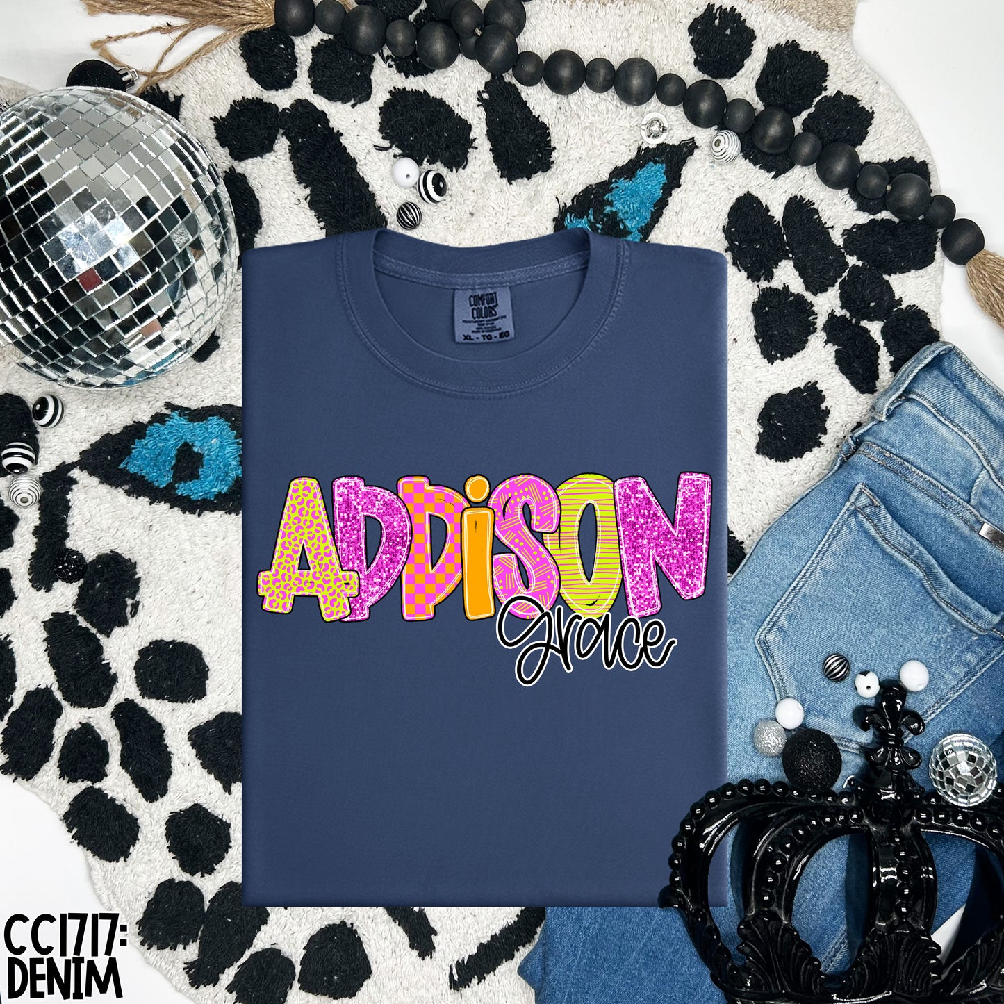 BRIGHT & PREPPY NAMES - CUSTOM TRANSFER