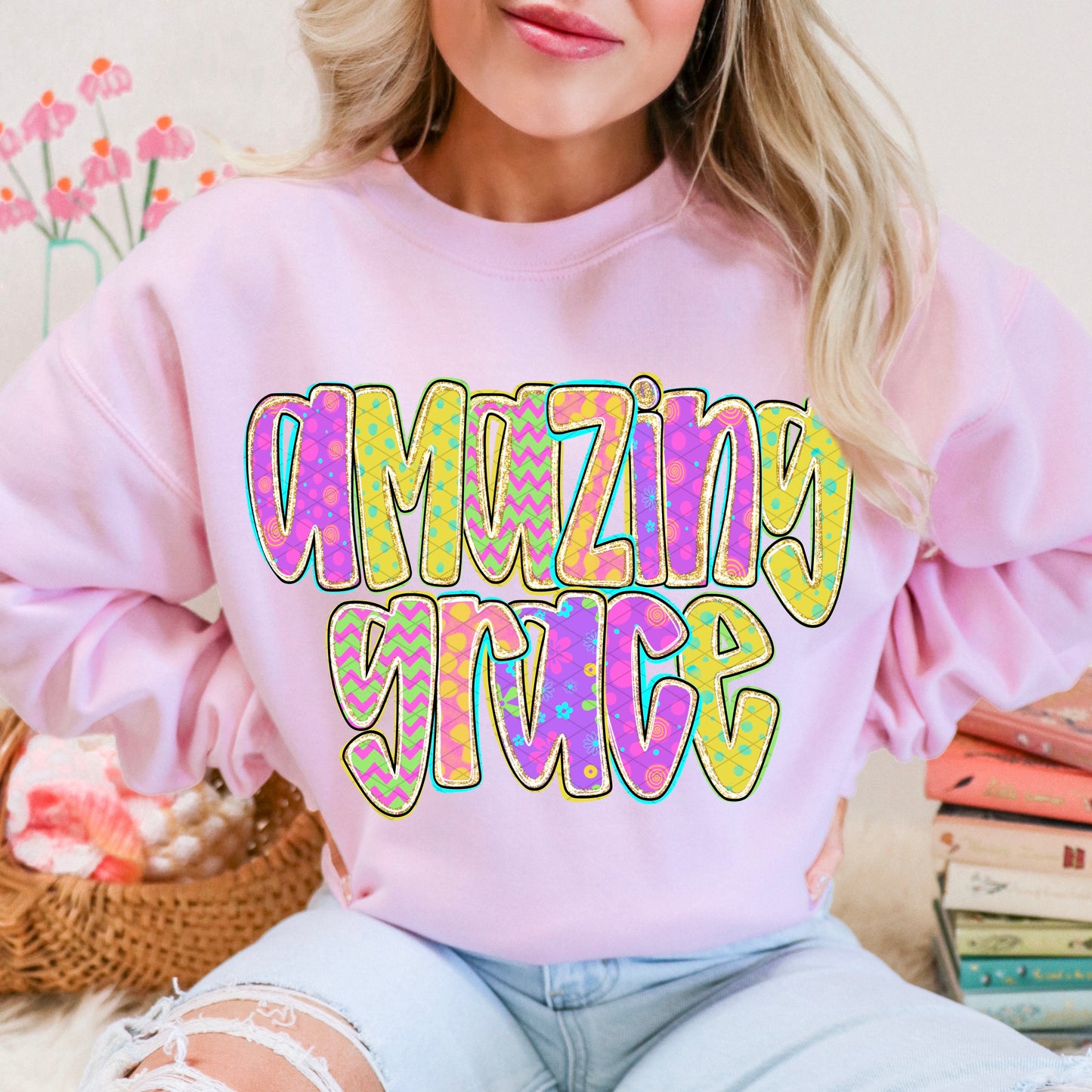 AMAZING GRACE NEON - DTF TRANSFER
