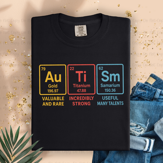 AUTISM PERIODIC TABLE - DTF TRANSFER