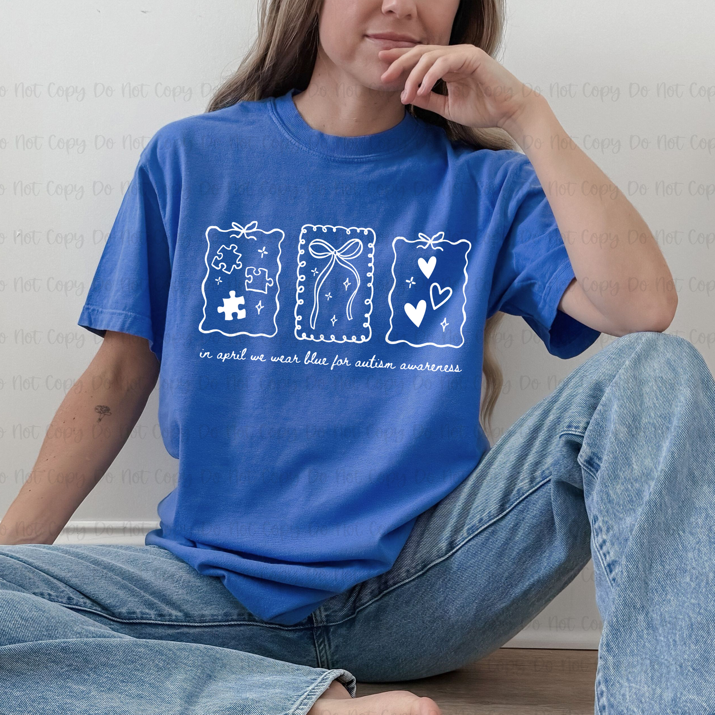 AUTISM AWARENESS COQUETTE FRAME - DTF TRANSFER