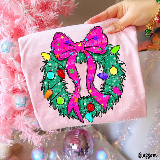 CHRISTMAS WREATH - DTF TRANSFER