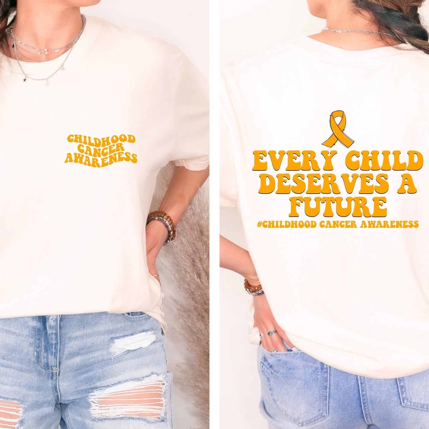 Childhood Cancer Awareness- Every child deserves a future *exclusive* front & back