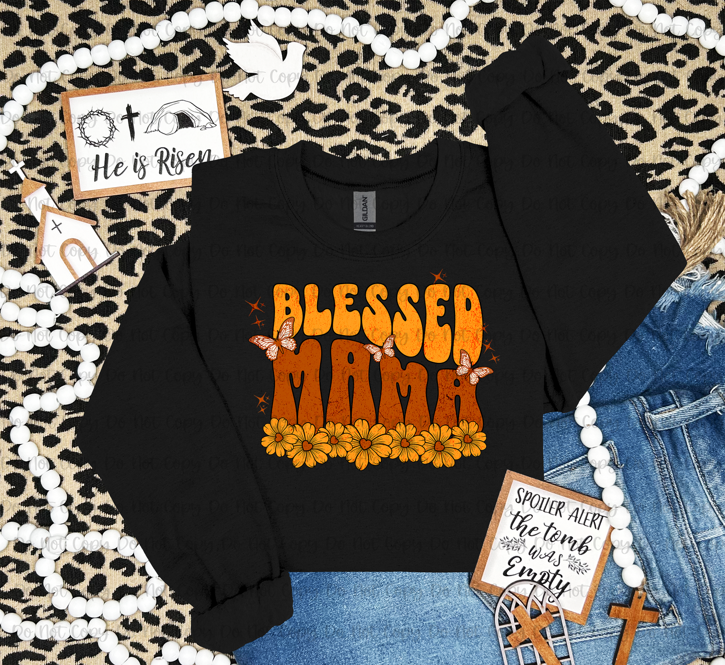 MAMA FLOWER & BUTTERFLIES - DTF TRANSFER