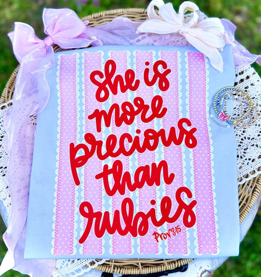 MORE PRECIOUS THAN RUBIES - DTF TRANSFER