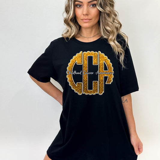 Childhood Cancer Awareness Monogram *Ollie and Co. Exclusive*
