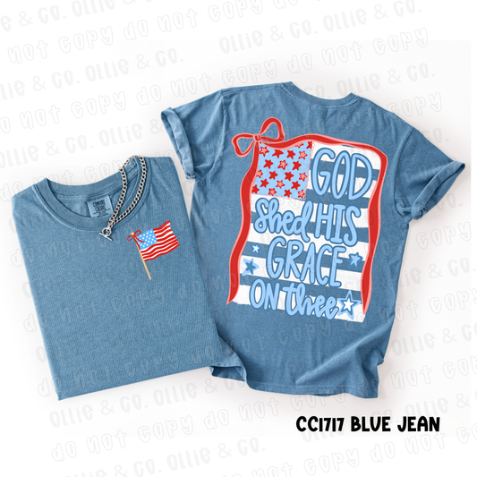 GOD SHED HIS GRACE ON THEE - FRONT+BACK - DTF TRANSFER