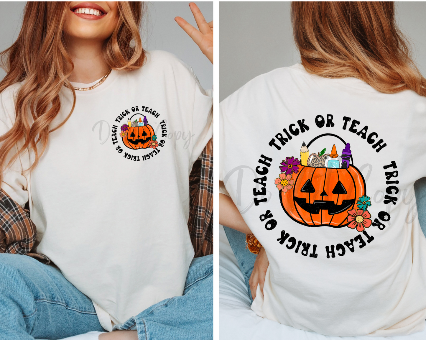 Trick or Teach- Front & Back