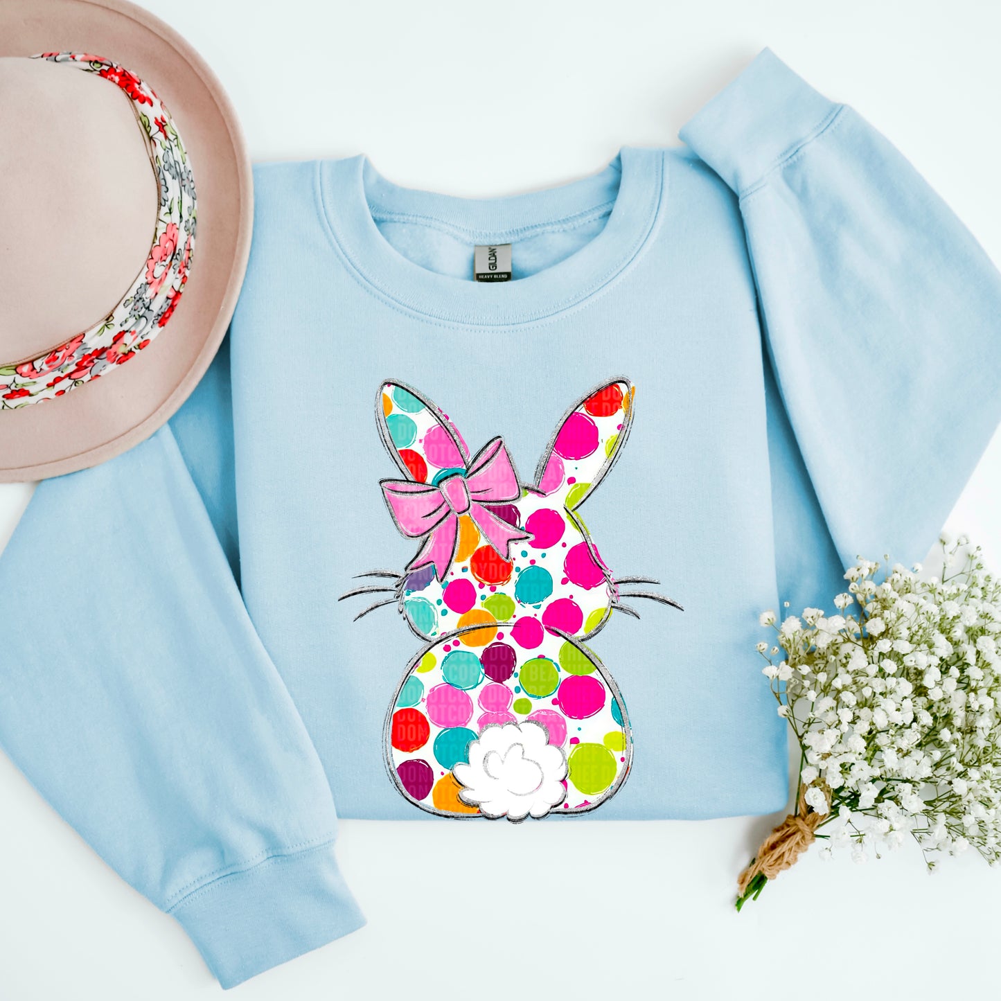 DOTTED EASTER BUNNY - DTF TRANSFER