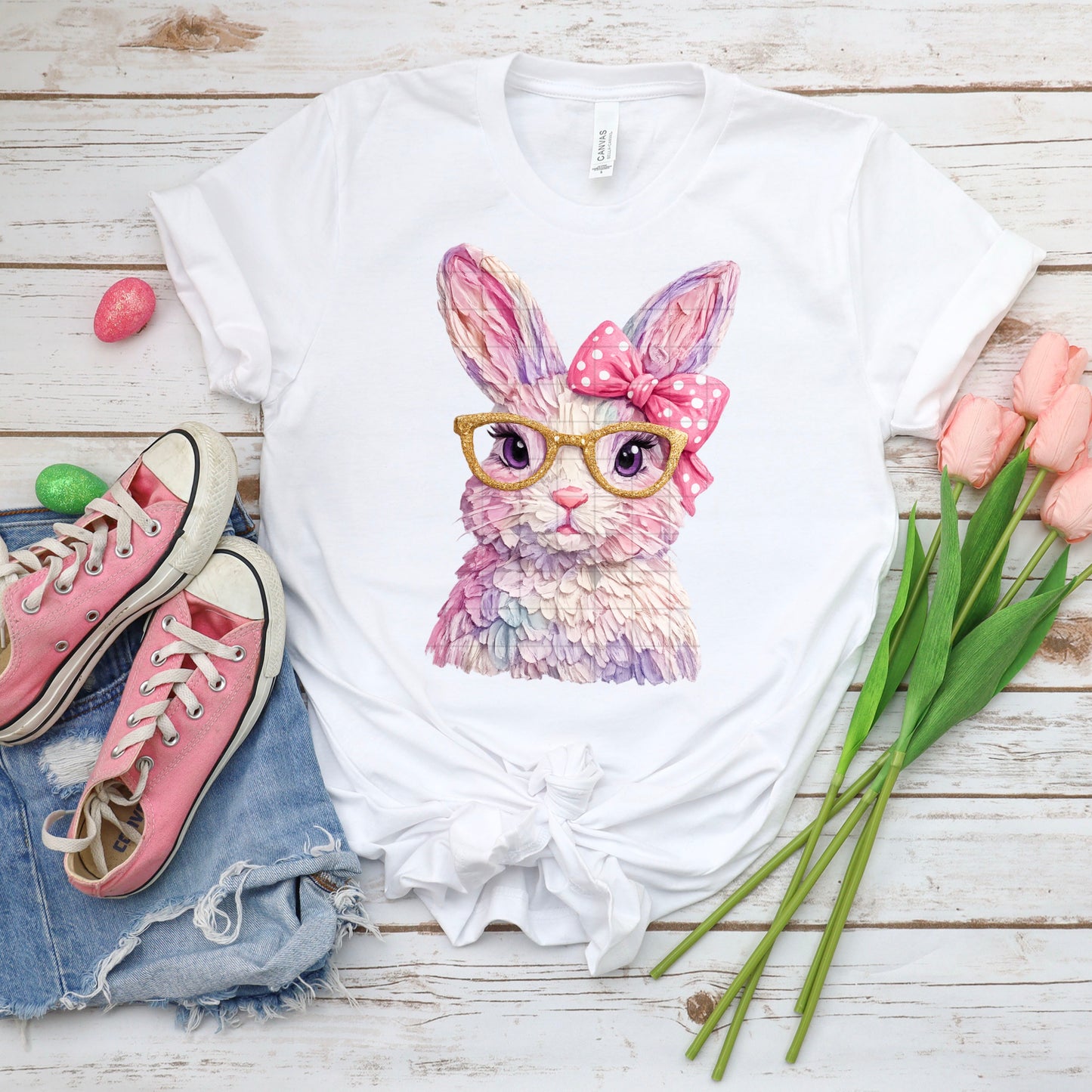 EASTER BUNNY GIRL - DTF TRANSFER