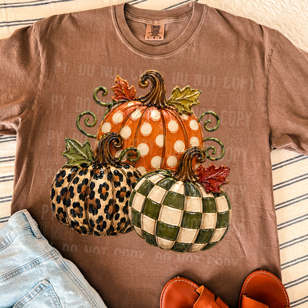 FALL PUMPKINS - FAUX PAINT - DTF TRANSFER