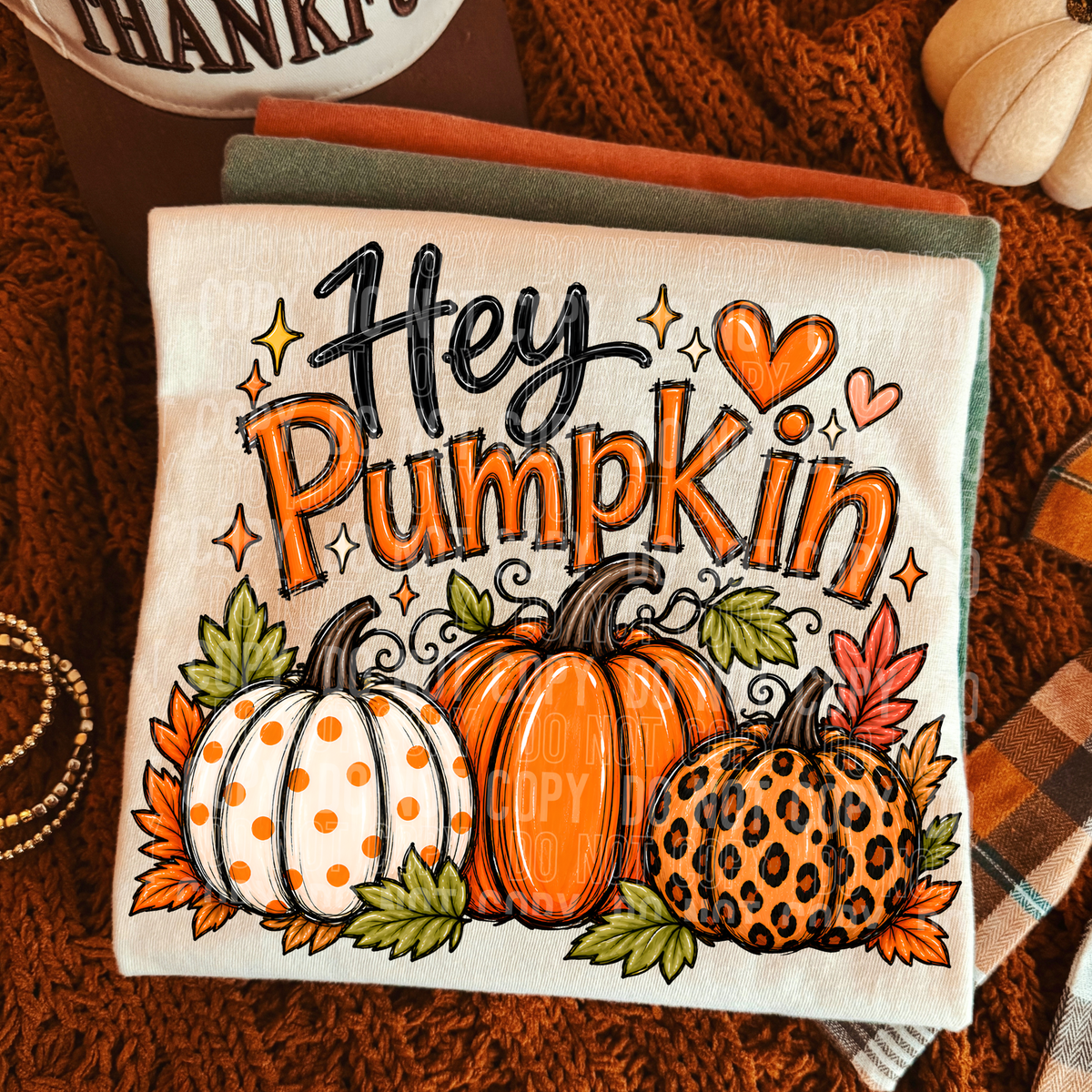 HEY PUMPKIN - DTF TRANSFER