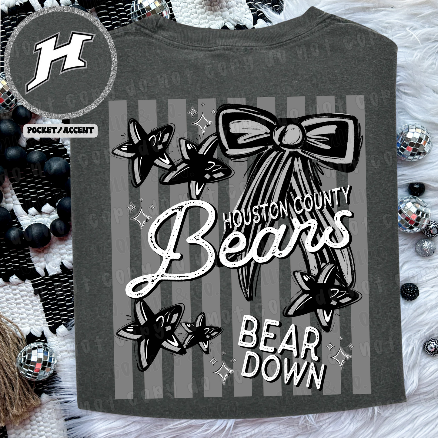 STRIPES MASCOT - FRONT+BACK - CUSTOM TRANSFER