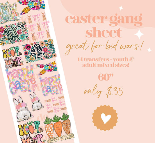 Boho Easter Gang Sheet 22x60