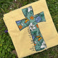He is Risen Floral Cross Completed Tee