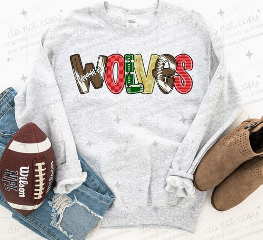 FOOTBALL SCHOOL SPIRIT MASCOT - MOCKUP ONLY
