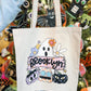 Retro Ghost Names Completed Trick or Treat Tote Bag