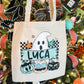 Retro Ghost Names Completed Trick or Treat Tote Bag