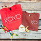 XOXO the original love letters front & pocket or sleeve Screenprints