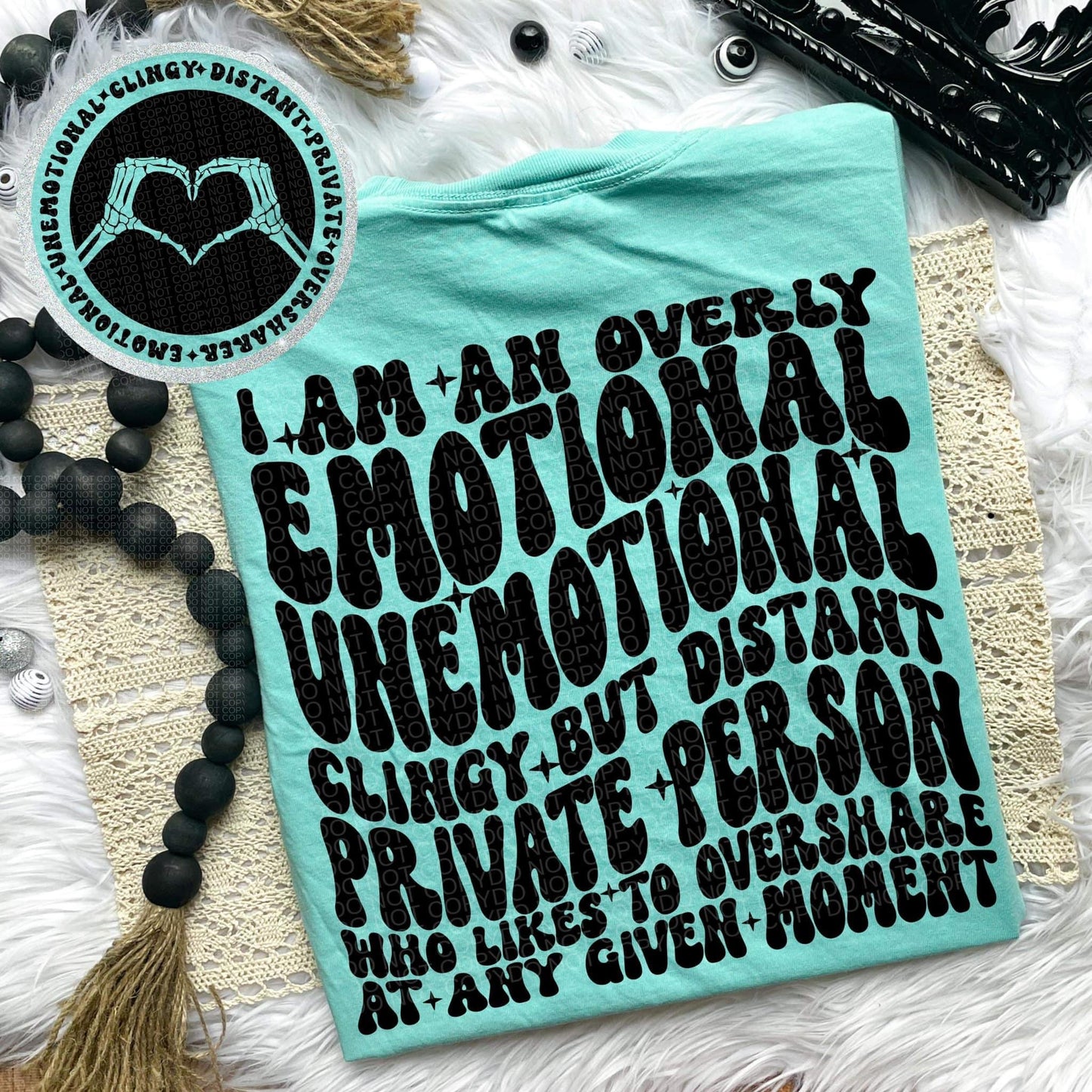 Emotional Unemotional- Front & Back *Ollie & Co. Exclusive*