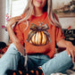 Leopard Pumpkin Bow tee