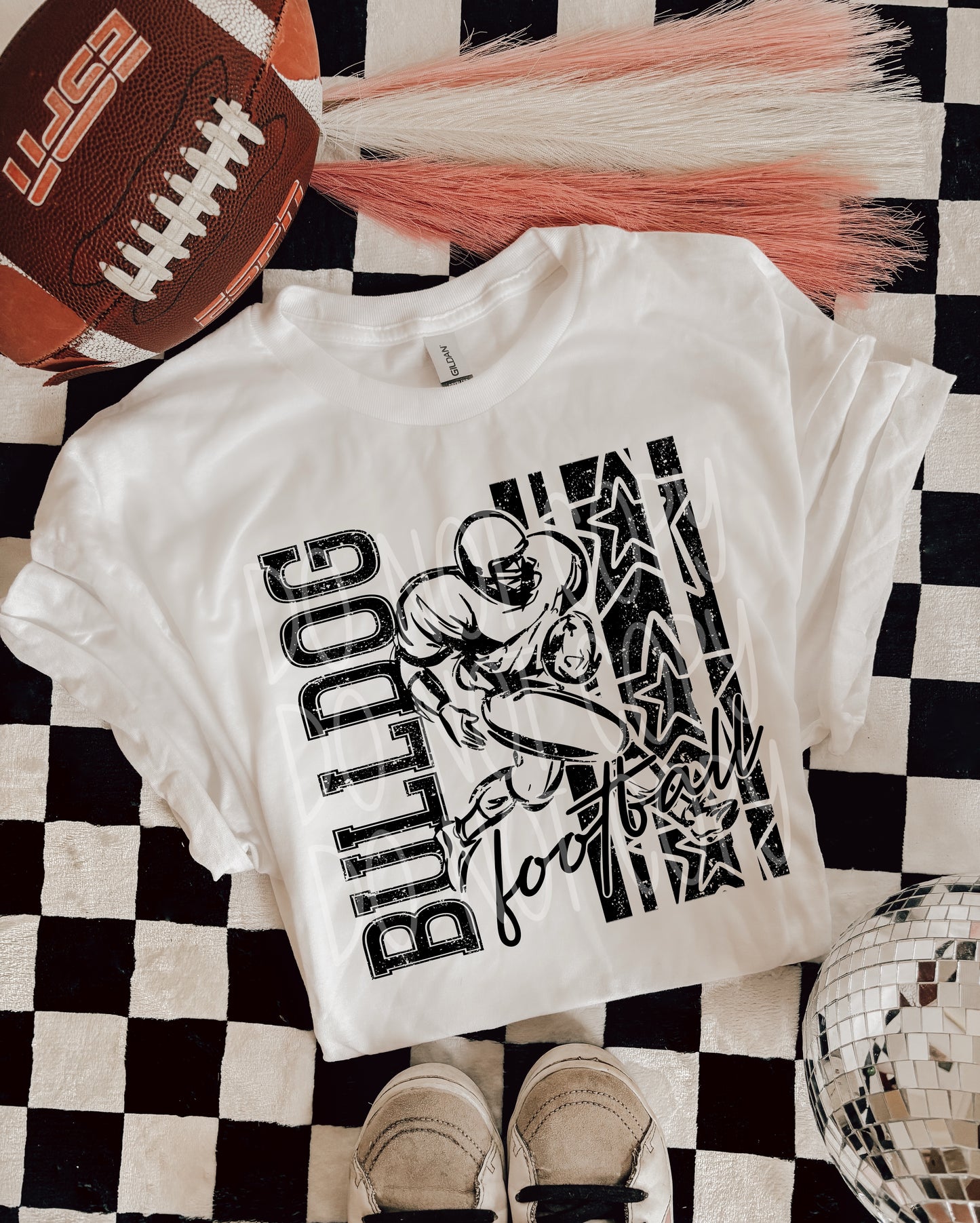BLACK FOOTBALL MASCOTS - DTF TRANSFER