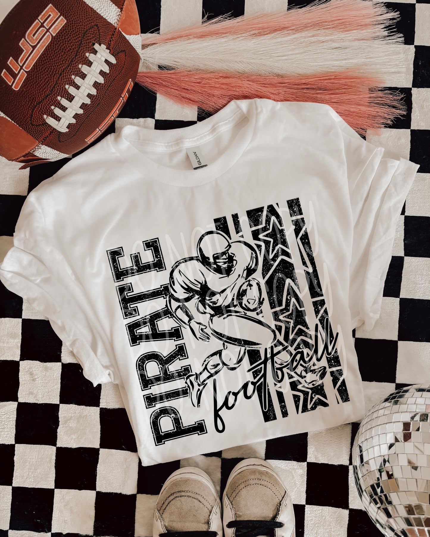 BLACK FOOTBALL MASCOTS - DTF TRANSFER