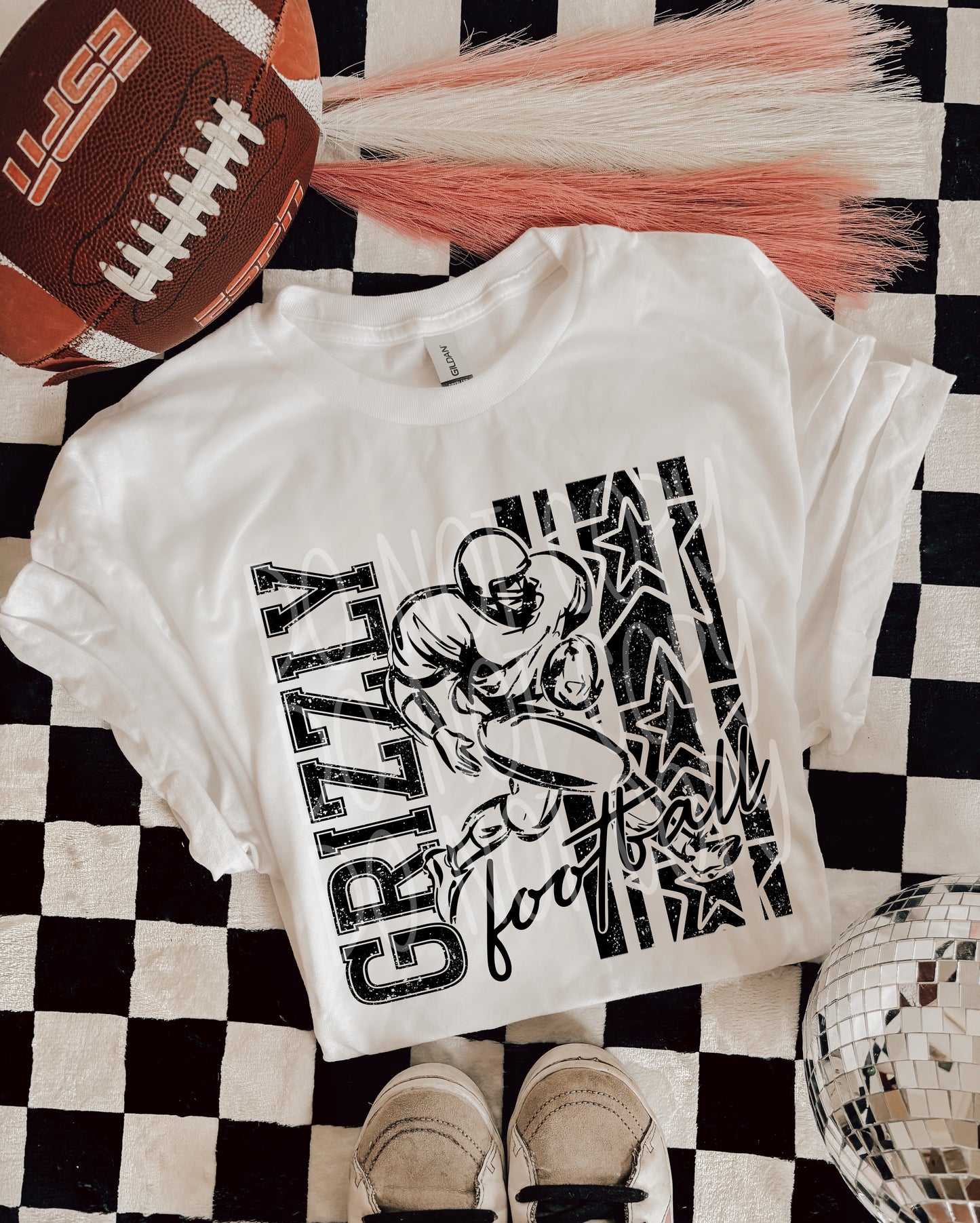 BLACK FOOTBALL MASCOTS - DTF TRANSFER