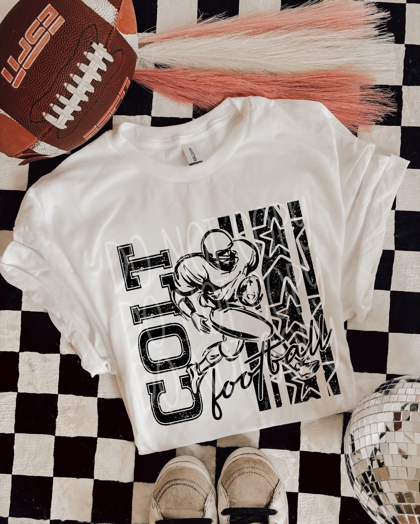 BLACK FOOTBALL MASCOTS - DTF TRANSFER