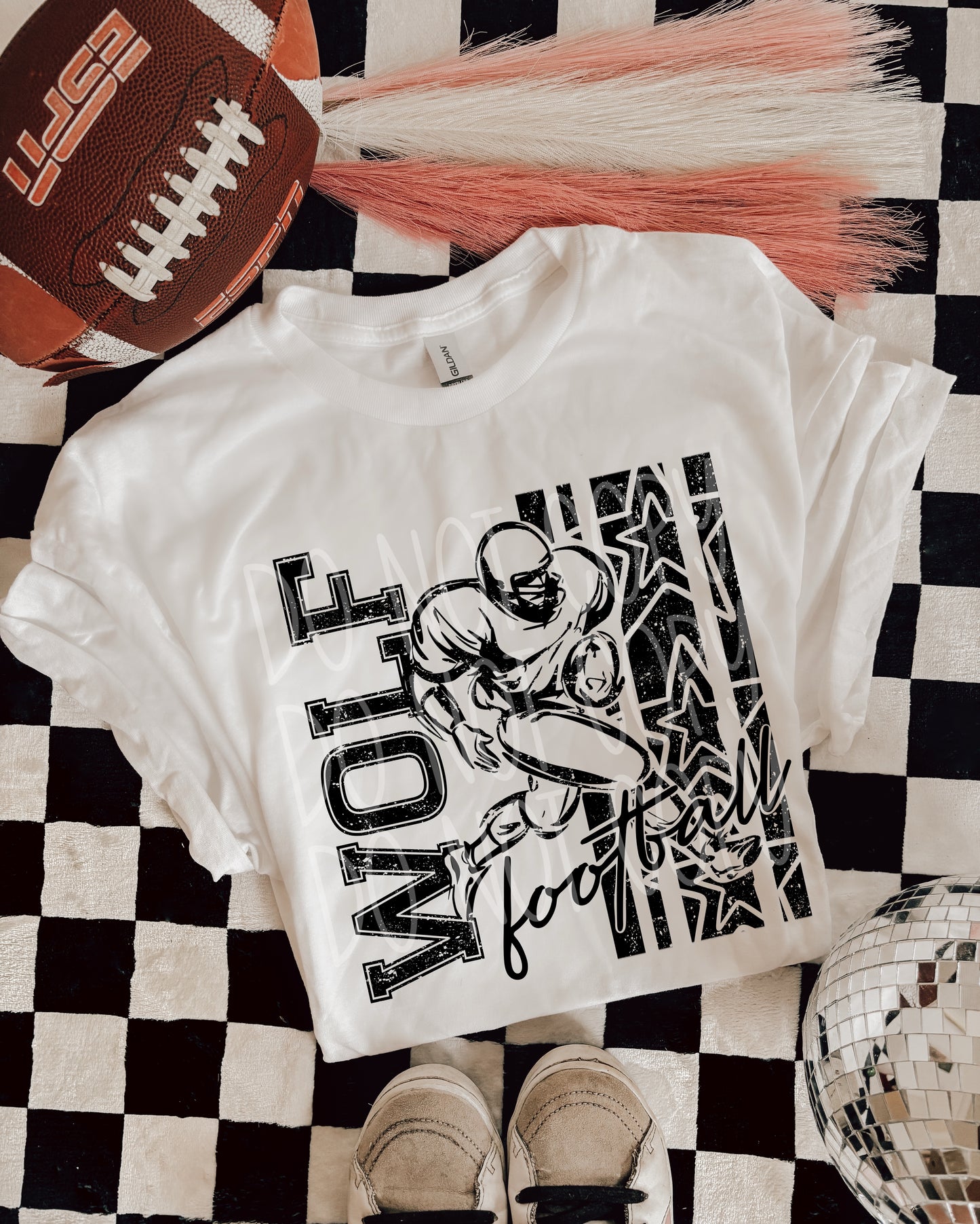 BLACK FOOTBALL MASCOTS - DTF TRANSFER
