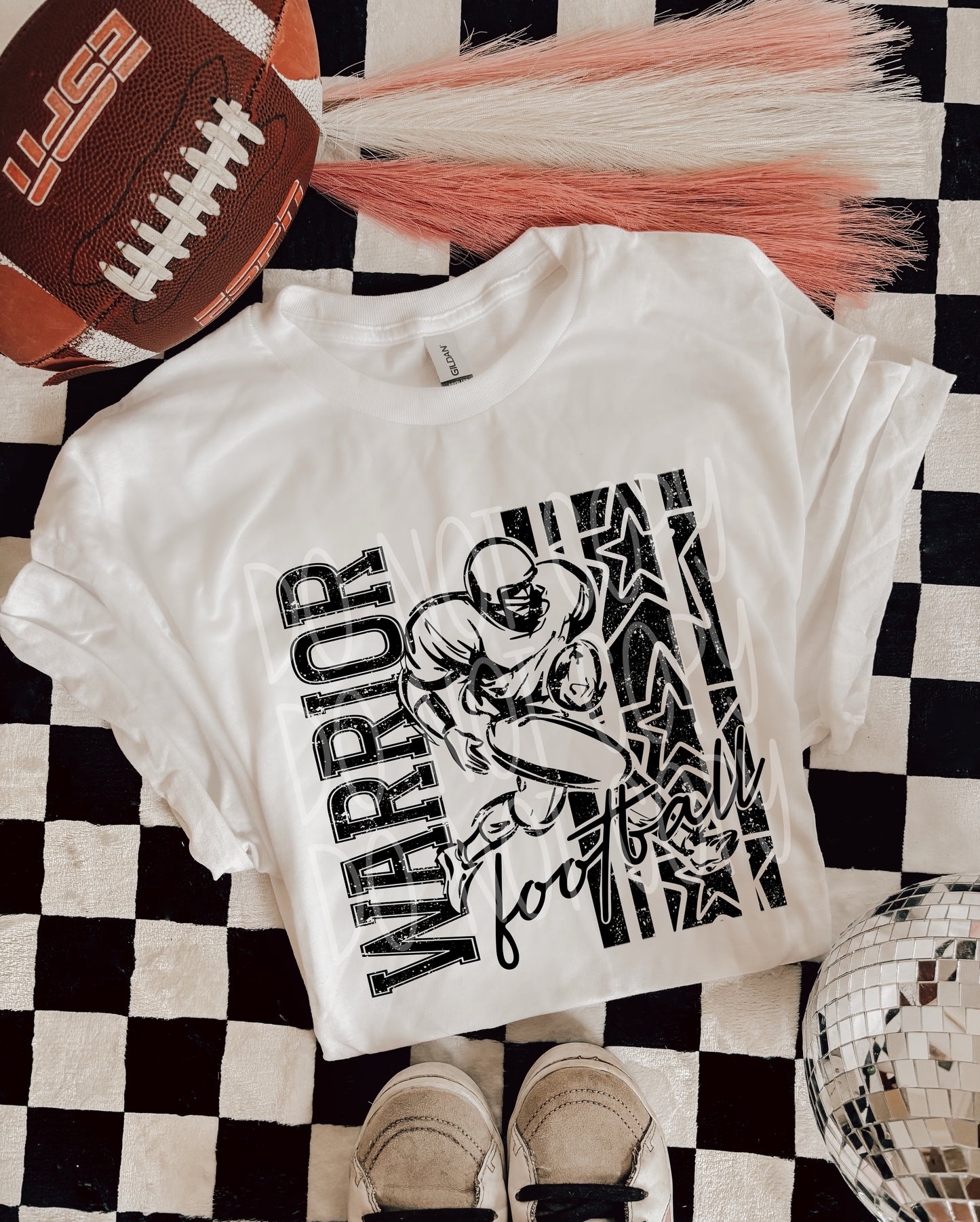 BLACK FOOTBALL MASCOTS - DTF TRANSFER