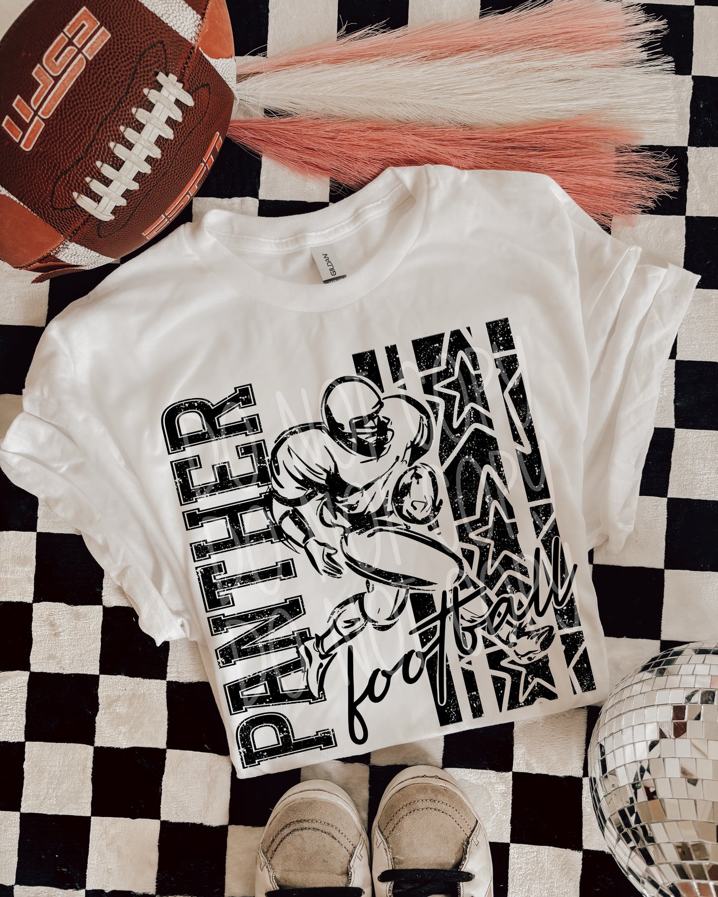 BLACK FOOTBALL MASCOTS - DTF TRANSFER