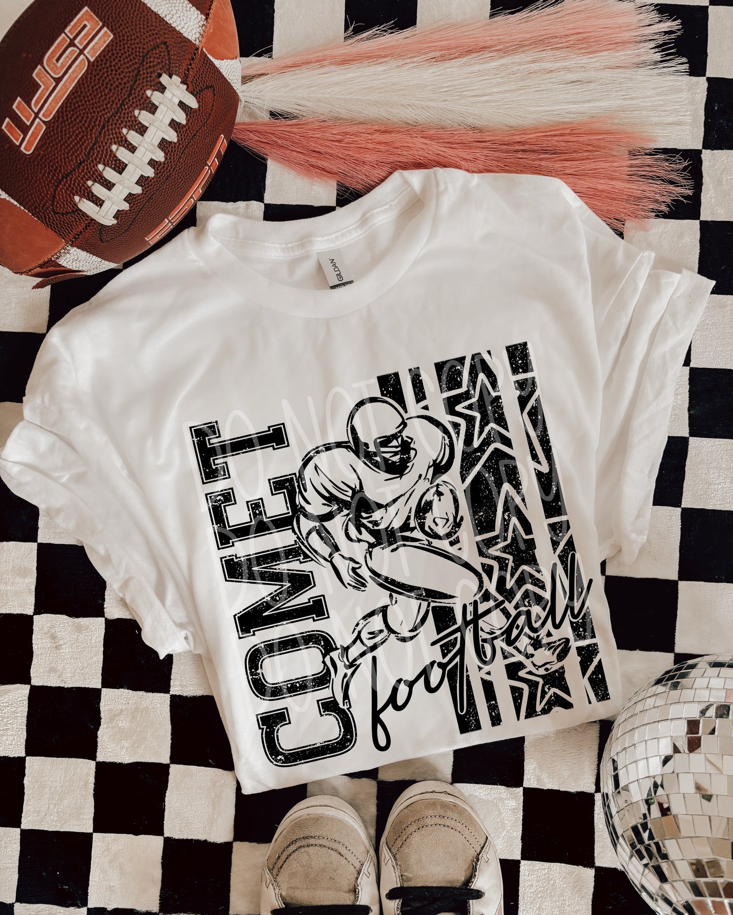 BLACK FOOTBALL MASCOTS - DTF TRANSFER