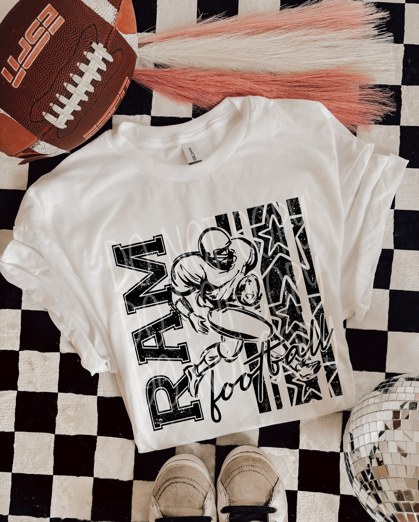 BLACK FOOTBALL MASCOTS - DTF TRANSFER