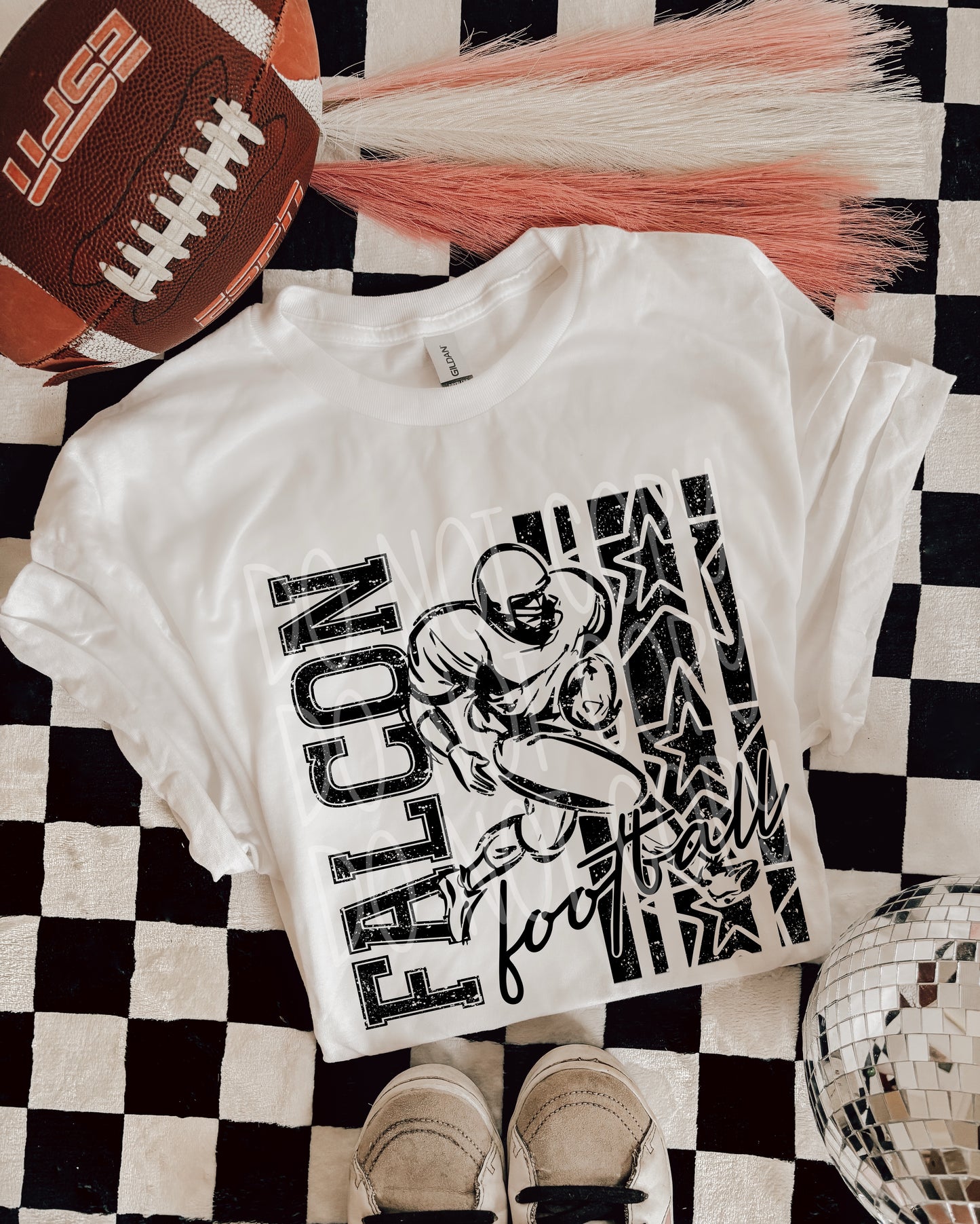 BLACK FOOTBALL MASCOTS - DTF TRANSFER
