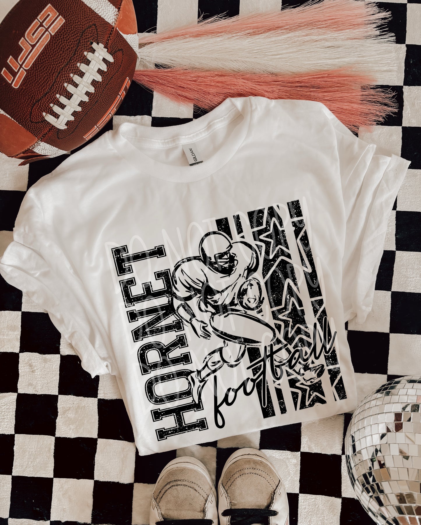 BLACK FOOTBALL MASCOTS - DTF TRANSFER
