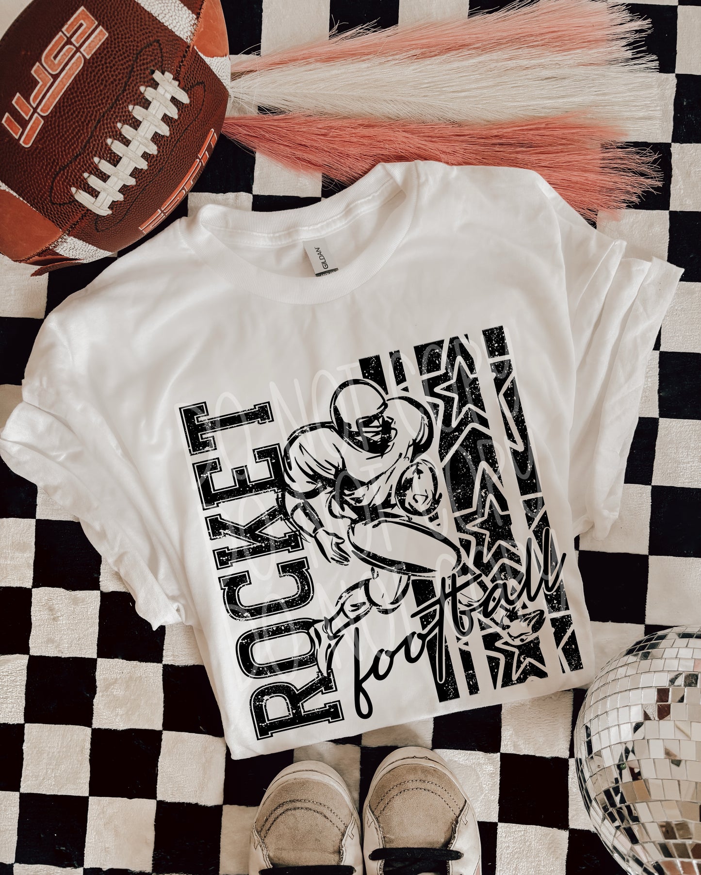 BLACK FOOTBALL MASCOTS - DTF TRANSFER